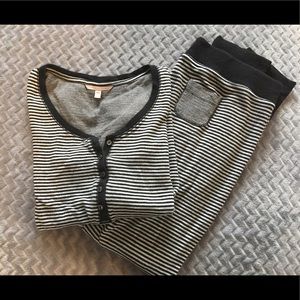 Women’s Victoria Secret black and white pajamas